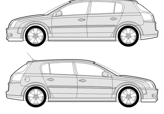 Opel Signum (Опель Сигнум) - чертежи (рисунки) автомобиля